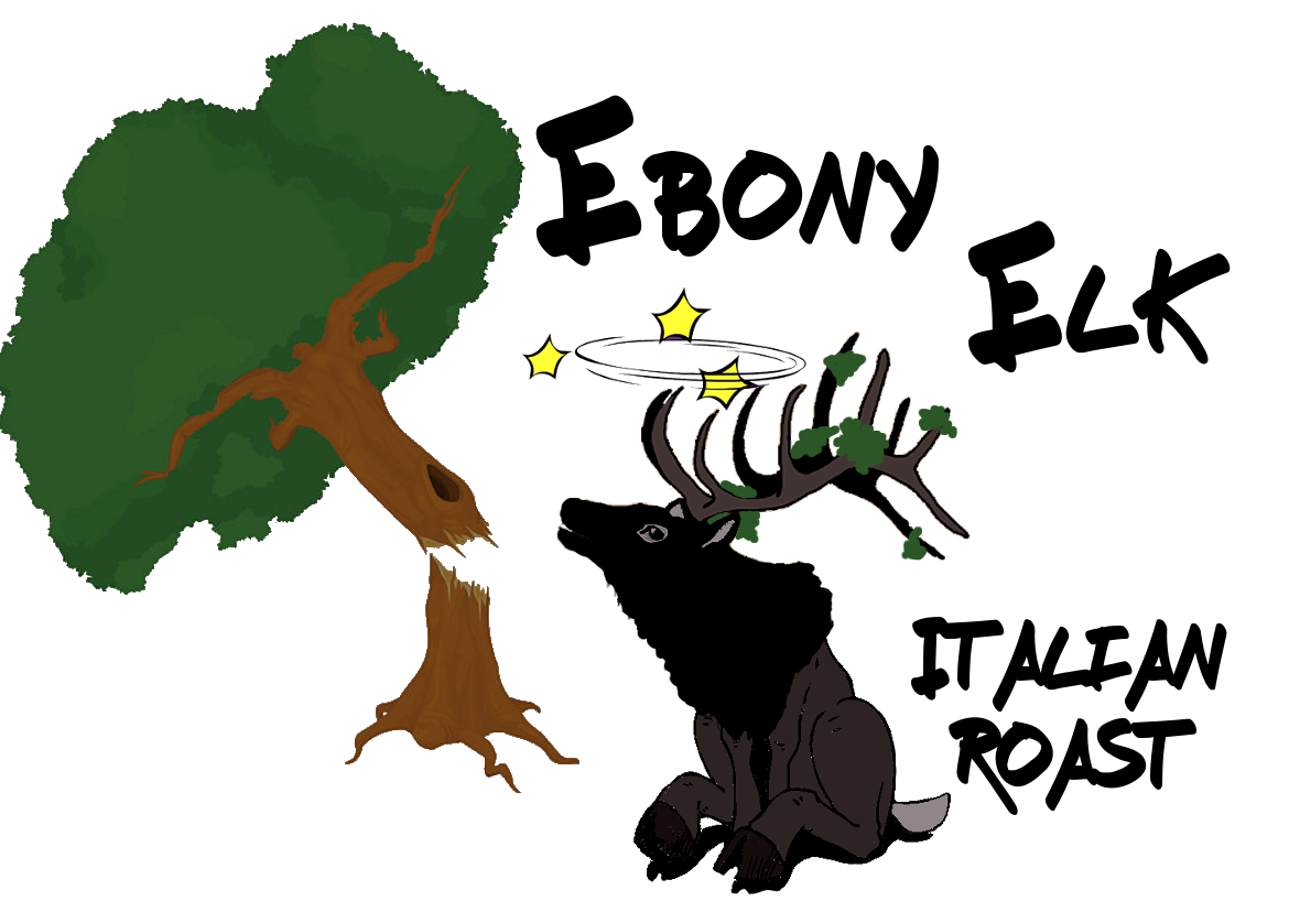 Tree with green leaves, animals including a rabbit, and stars in the night sky.
