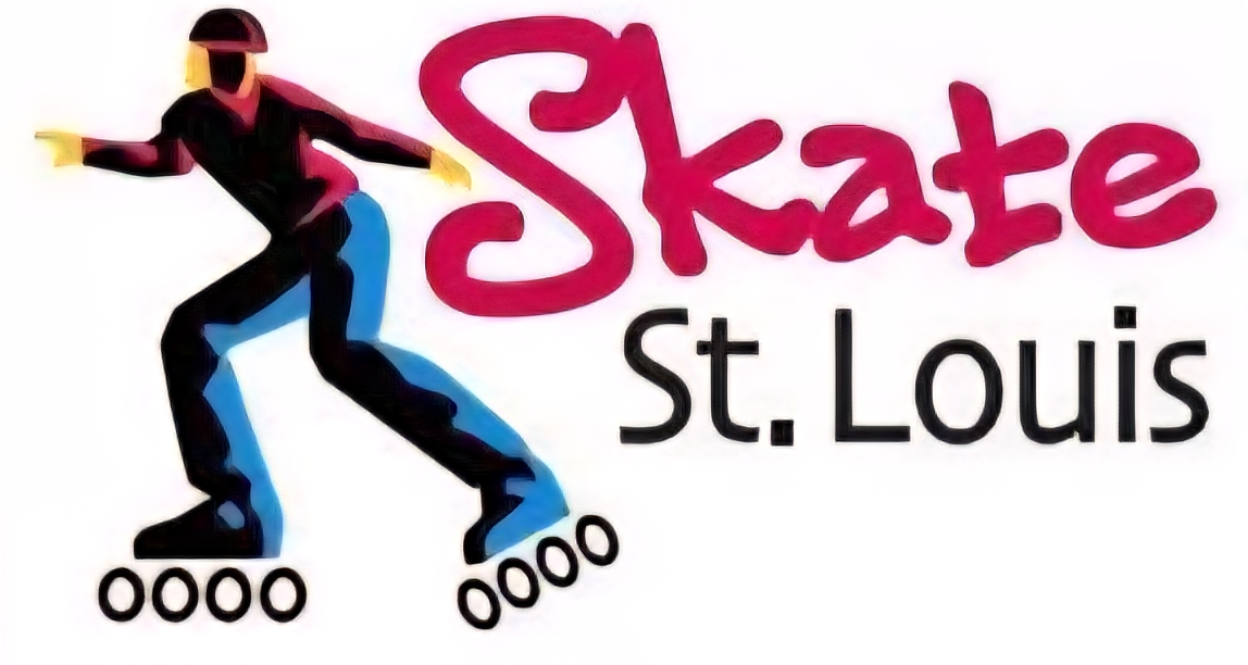 Skate logo with a person skating and the text 'Skate St. Louis'.